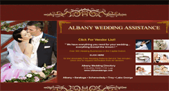 Desktop Screenshot of albanyweddingdirectory.com