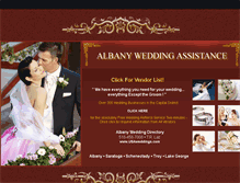 Tablet Screenshot of albanyweddingdirectory.com